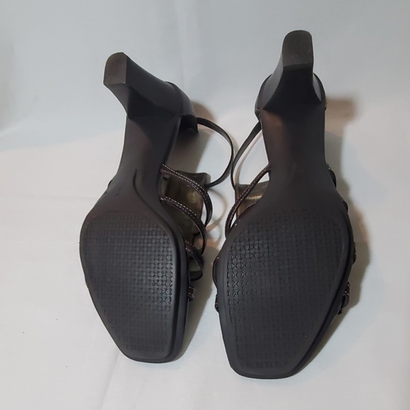 Tahari brown high heel sandal shoes - Picture 4 of 8